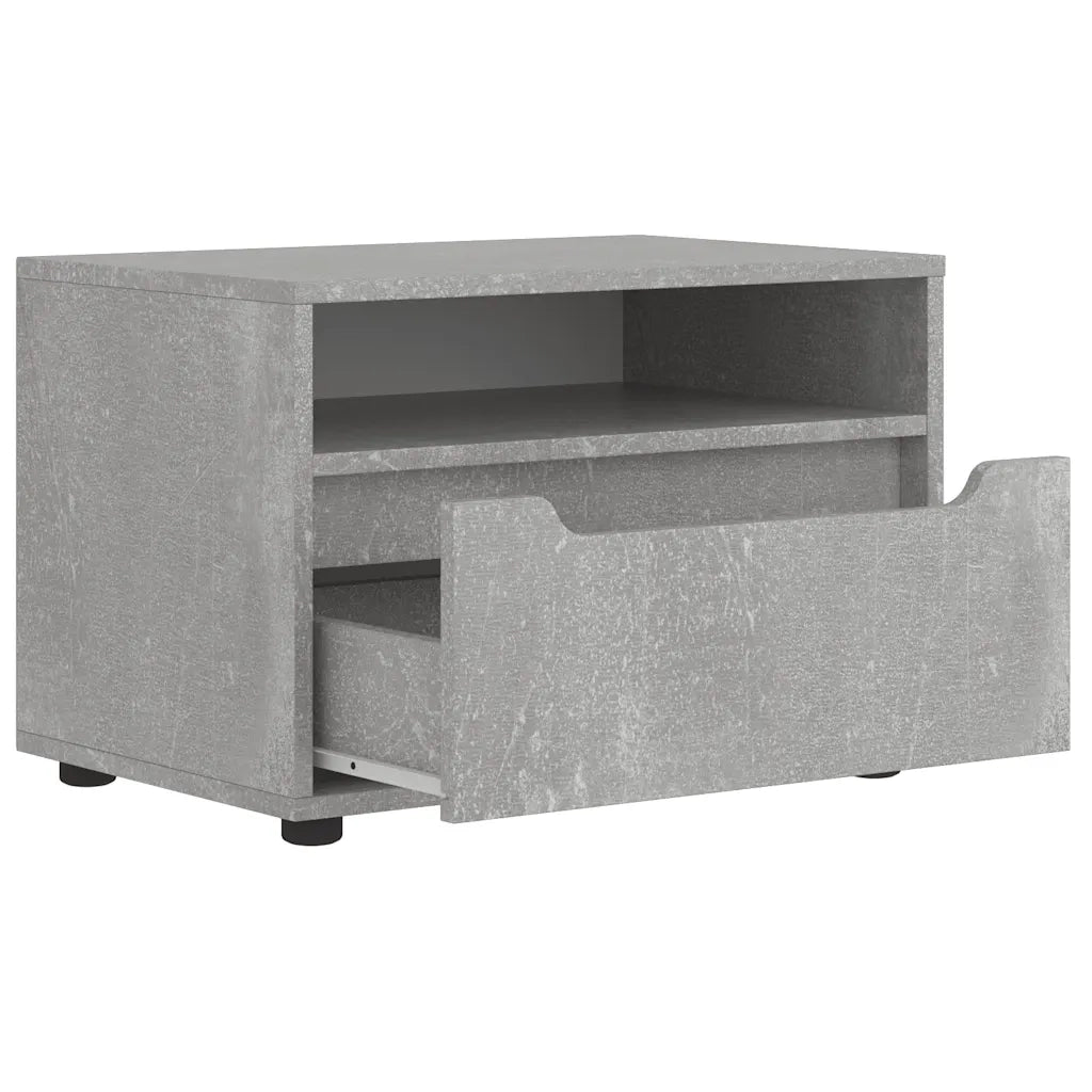 Mobile TV | Armadietto TV | Mobile Porta TV VISNES Grigio Cemento 60x40x38 cm Legno Multistrato
