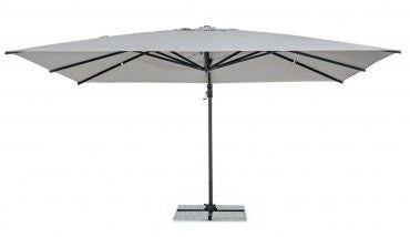 OMBRELLONE BRACCIO INES 3X4 ANTRACITE TELO GRIGIO CHIARO