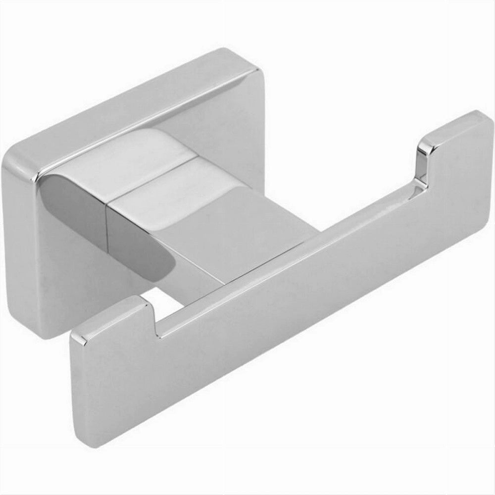 Trade Shop - Appendino Gancio Doppio Da Muro Porta Asciugamani Accappatoi Cromato Bagno 87211 -