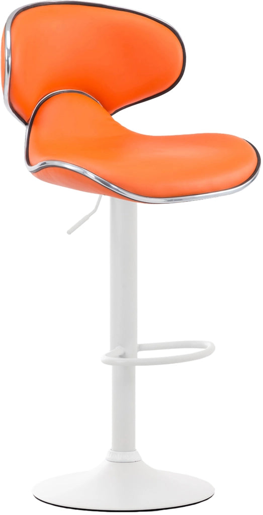 Set 2x Sgabelli LAS VEGAS V2 in similpelle arancione,bianco