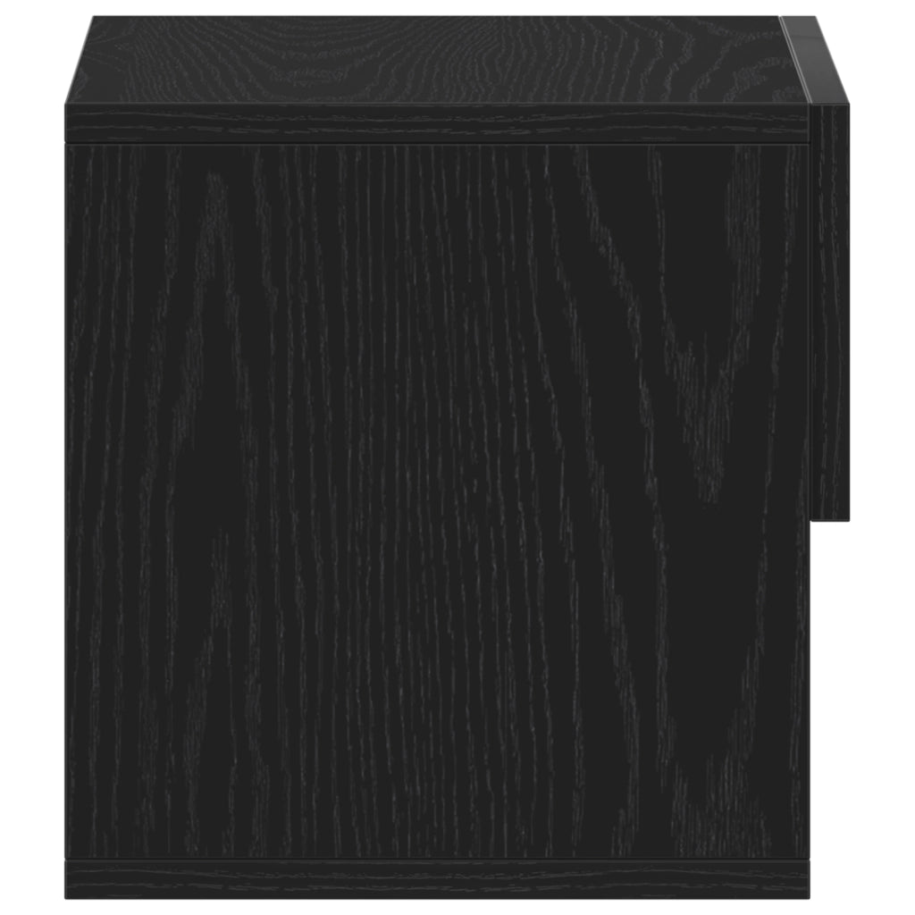 Comodino da parete  in legno ingegnerizzato nero
