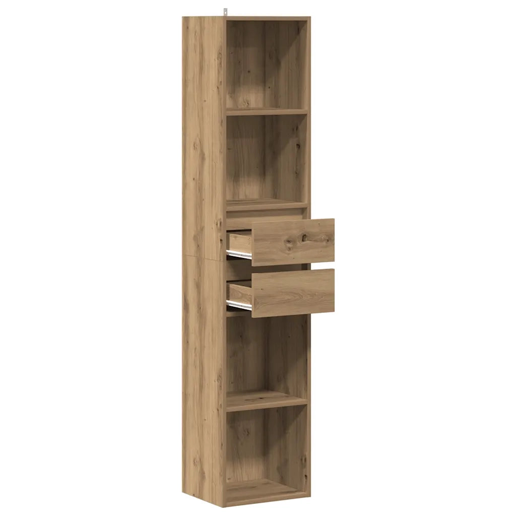 Libreria Rovere Artigianale 36x30x171 cm Legno Multistrato