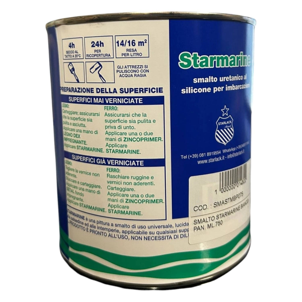 SMALTO PROFESSIONALE STARMARINE COLORE BIANCO PANNA 750ML