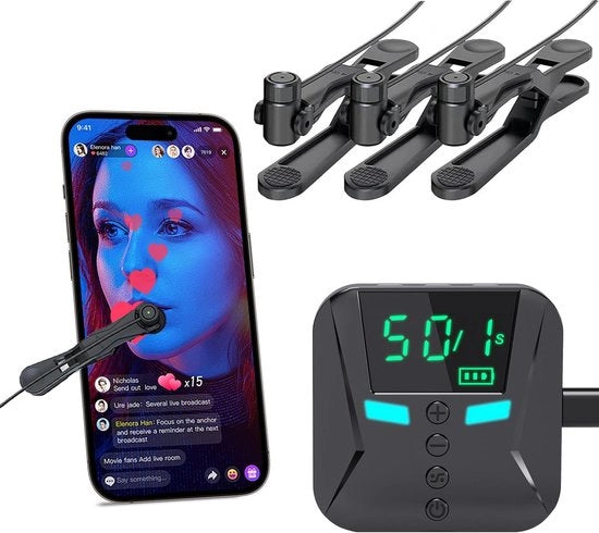 4-in-1 Clicker per iPhone e iPad – Apparecchio di Schermo Tappatore Automatico per Android e iOS – Simulazione di Dito Continuo Clic, Velocità Regolabile Fisso Clicker – Adatto per Giochi, Trasmissioni in Diretta, Like, Ricompense