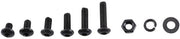 Assortimento di viti a 6 facce - 300 pezzi - Acciaio rivettato - Testa cilindrica/rotonda - Componenti di fissaggio - Ideale per spazi stretti
