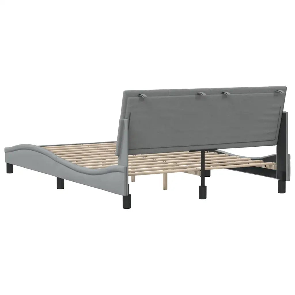 Giroletto senza Materasso Hanko Grigio Chiaro 140x190 cm Tessuto 3310384