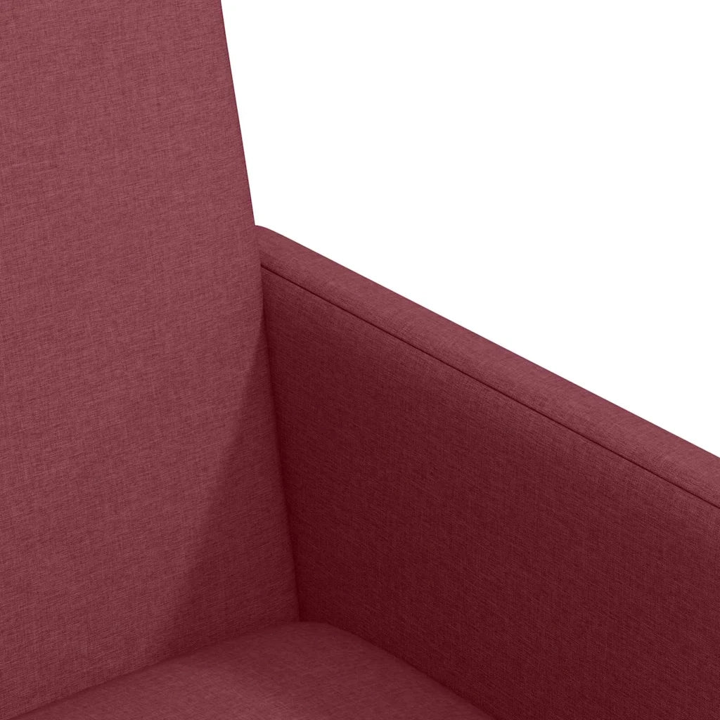 Sedie da Pranzo con Ruote 2 pcs Rosso vino 57 x 66 x 94 cm