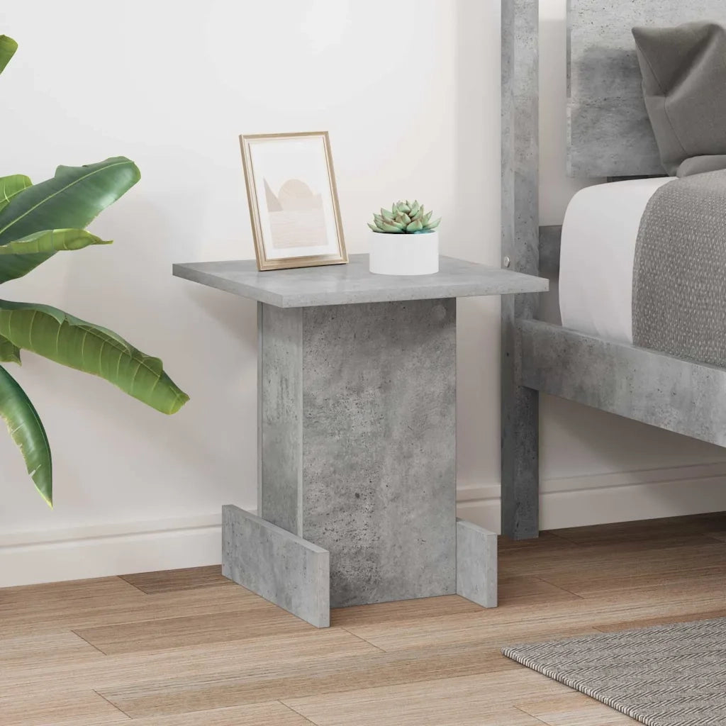 Tavolino Grigio cemento 35,5 x 35 x 40 cm Legno multistrato 891211