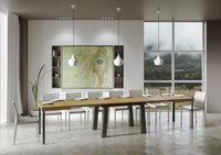 Tavolo Allungabile 160-420x90x77 cm Bridge Quercia Naturale