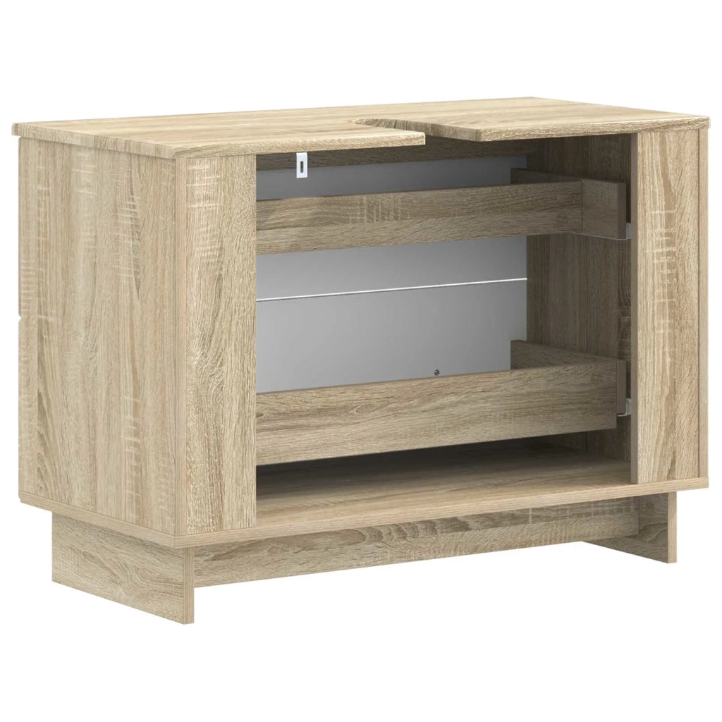 Armadio per Lavabo da Bagno EDE Rovere Sonoma 82 x 41 x 59 cm 895917