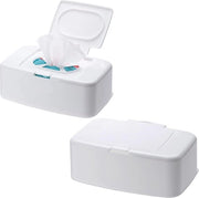 Set di 2 asciugamani umidi con dispenser e coperchio per bambini - ideale per casa, ufficio e auto