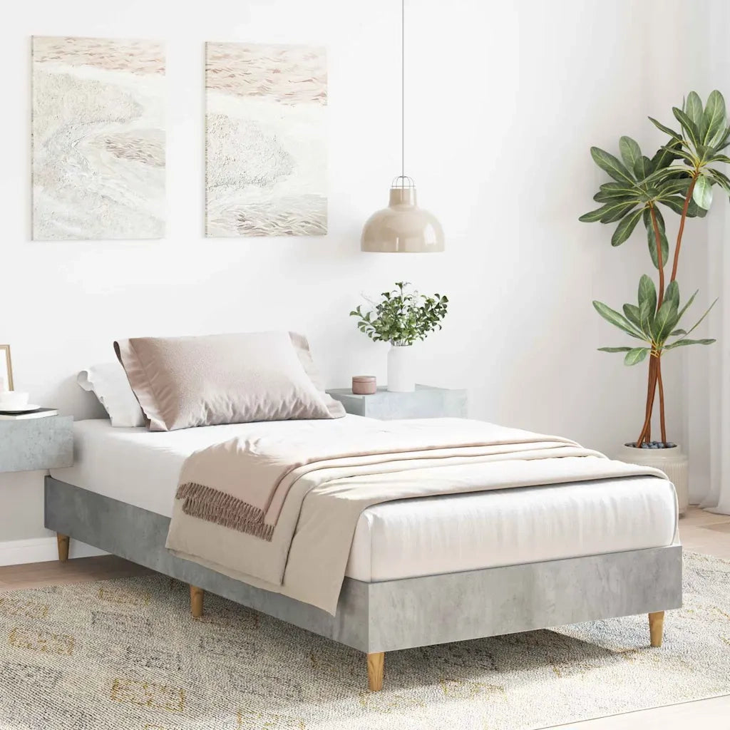Struttura del letto Grigio cemento 203 x 93 x 25 cm 861051