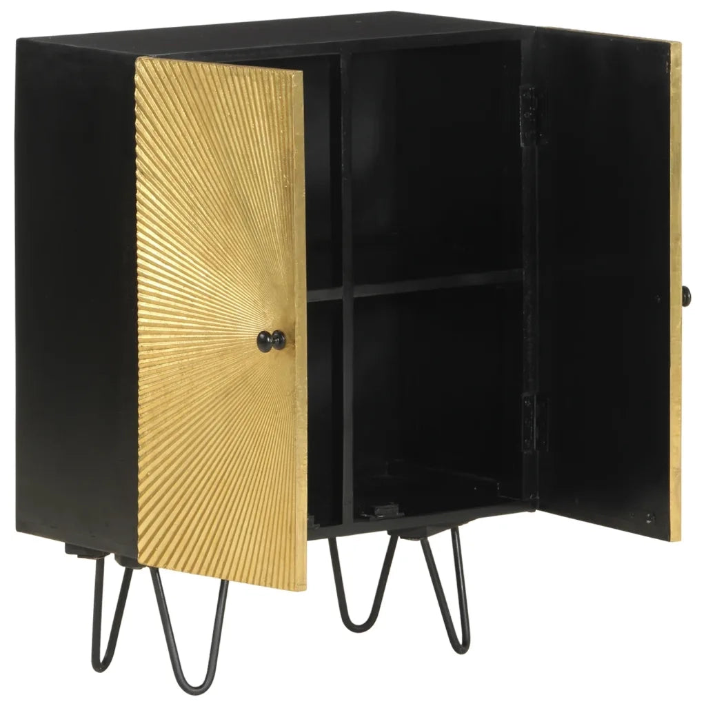 Credenza | Madia | Buffet da pranzo | Armadio da pranzo 55x30x75 cm in Legno Massello di Mango