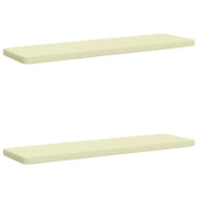 Cuscini per Panchina a 2 Pezzi VUGHT 2 pz 100% Poliestere Crema 952131