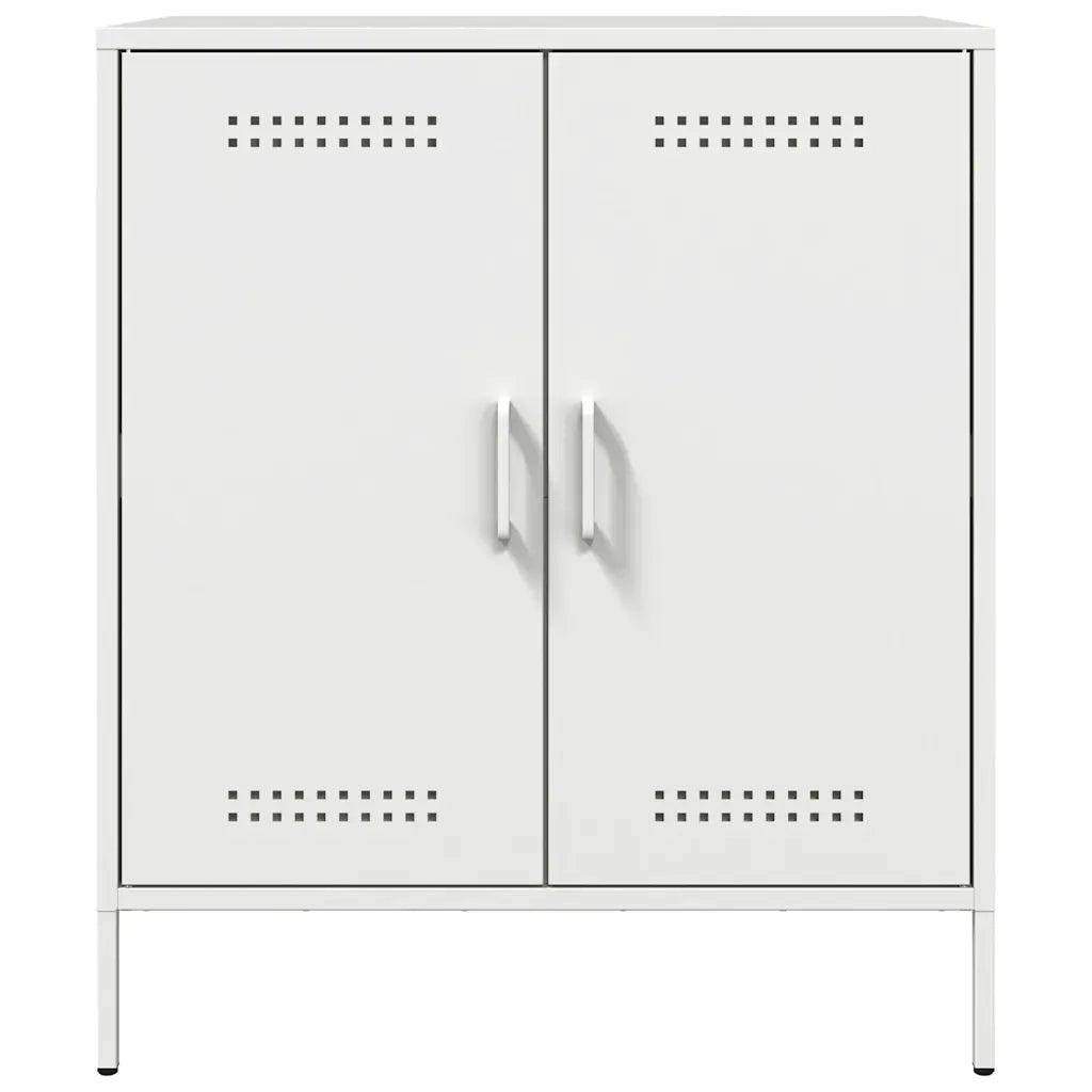 Credenza Bianca 68x39x79 cm in Acciaio 842981