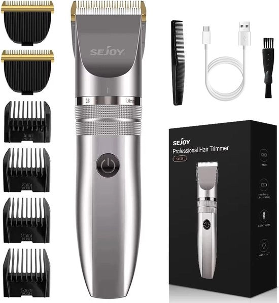 Tondeuse per capelli - Trimmer per barba - Tondeuse - Trimmer preciso - Tondeuse per uomo - Trasmettitore senza fili