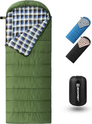 Sacco da campeggio per adulti, sacco da letto esterno, impermeabile, sacco da letto con coperta calda a 5 °C, per 3-4 stagioni e ultraleggero per trekking, campeggio e viaggi.