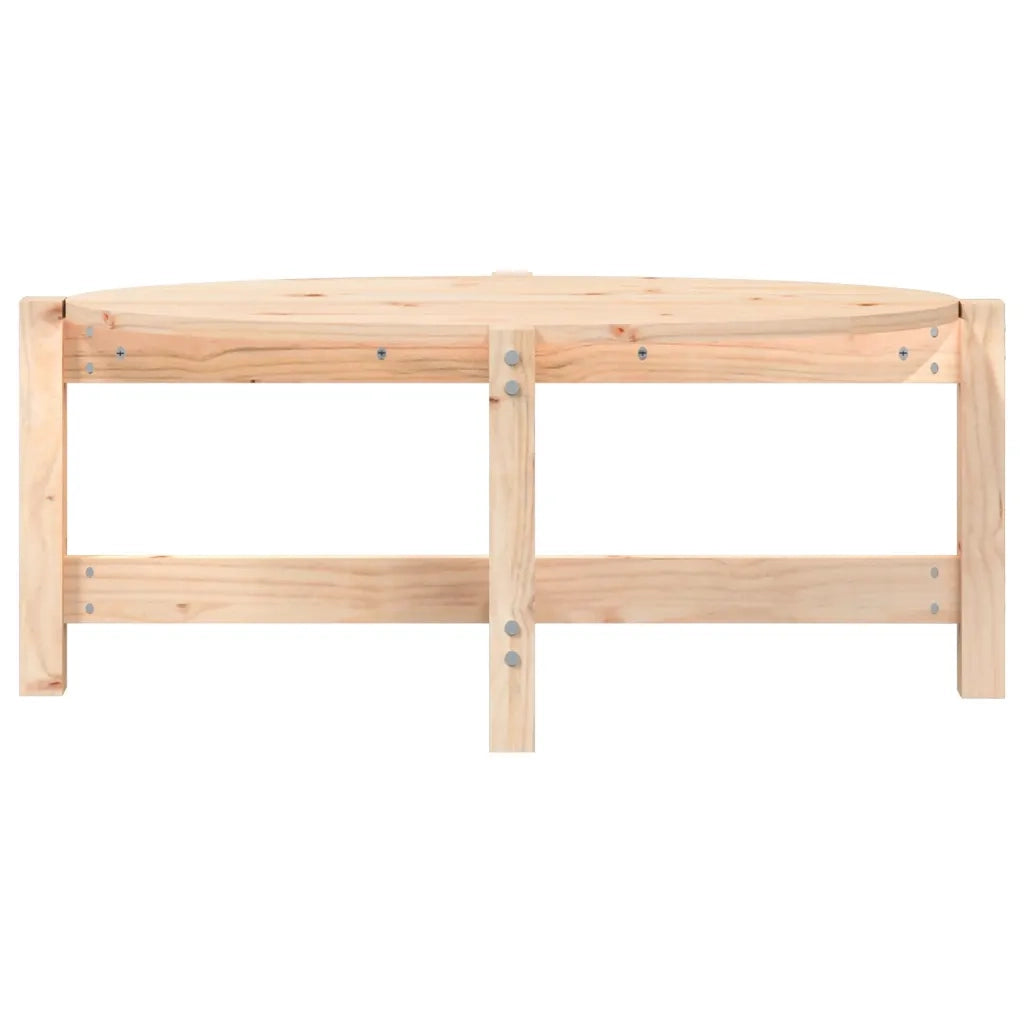 Tavolino da Salotto-Tavolino da soggiorno-Tavolo 87x48x35 cm in Legno Massello di Pino