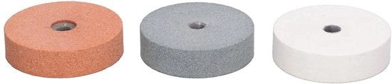 Set di abrasivi a silicato di carbone 75 mm - 3 pezzi - Facile da installare - Duraturo - Adatto per metallo/legno - Dischi abrasivi
