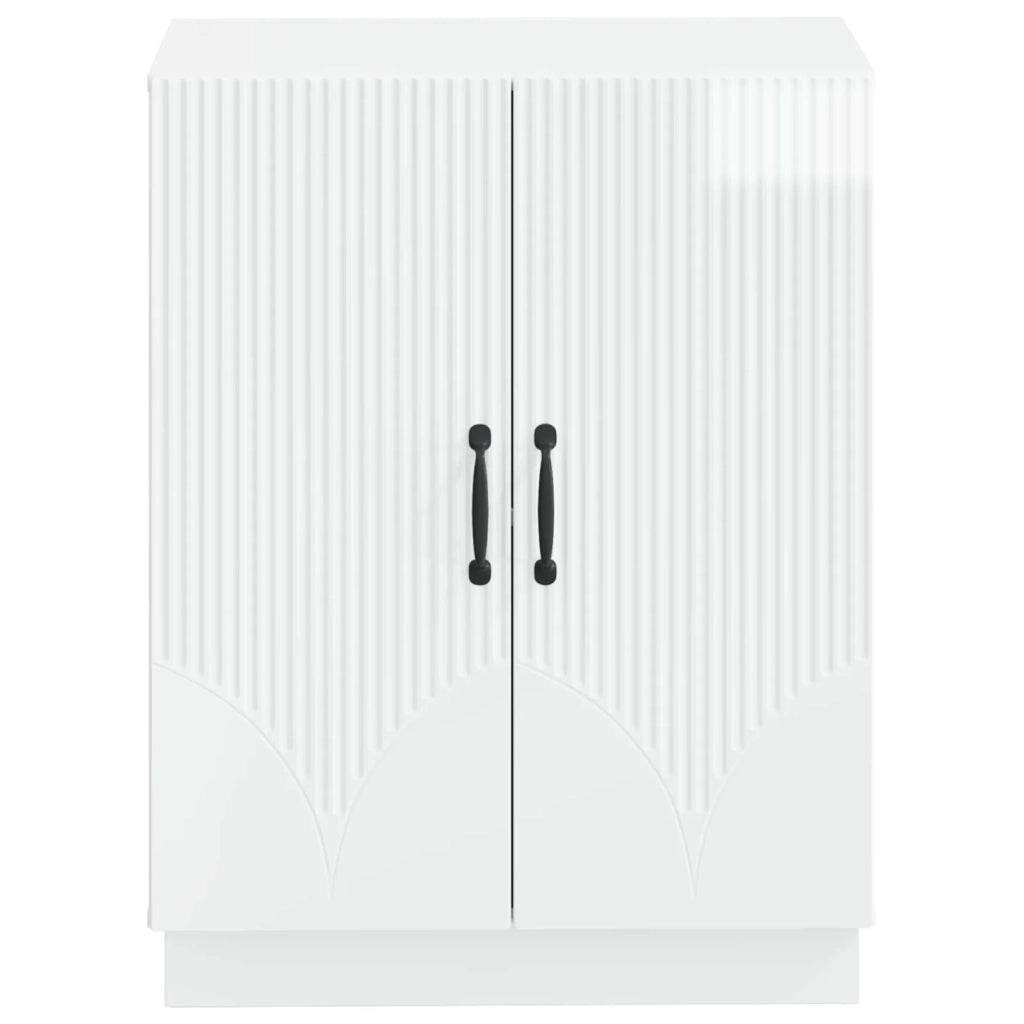 Mobiletto da Bagno HOORN Bianco Lucido 59,5 x 31 x 77 cm 897279