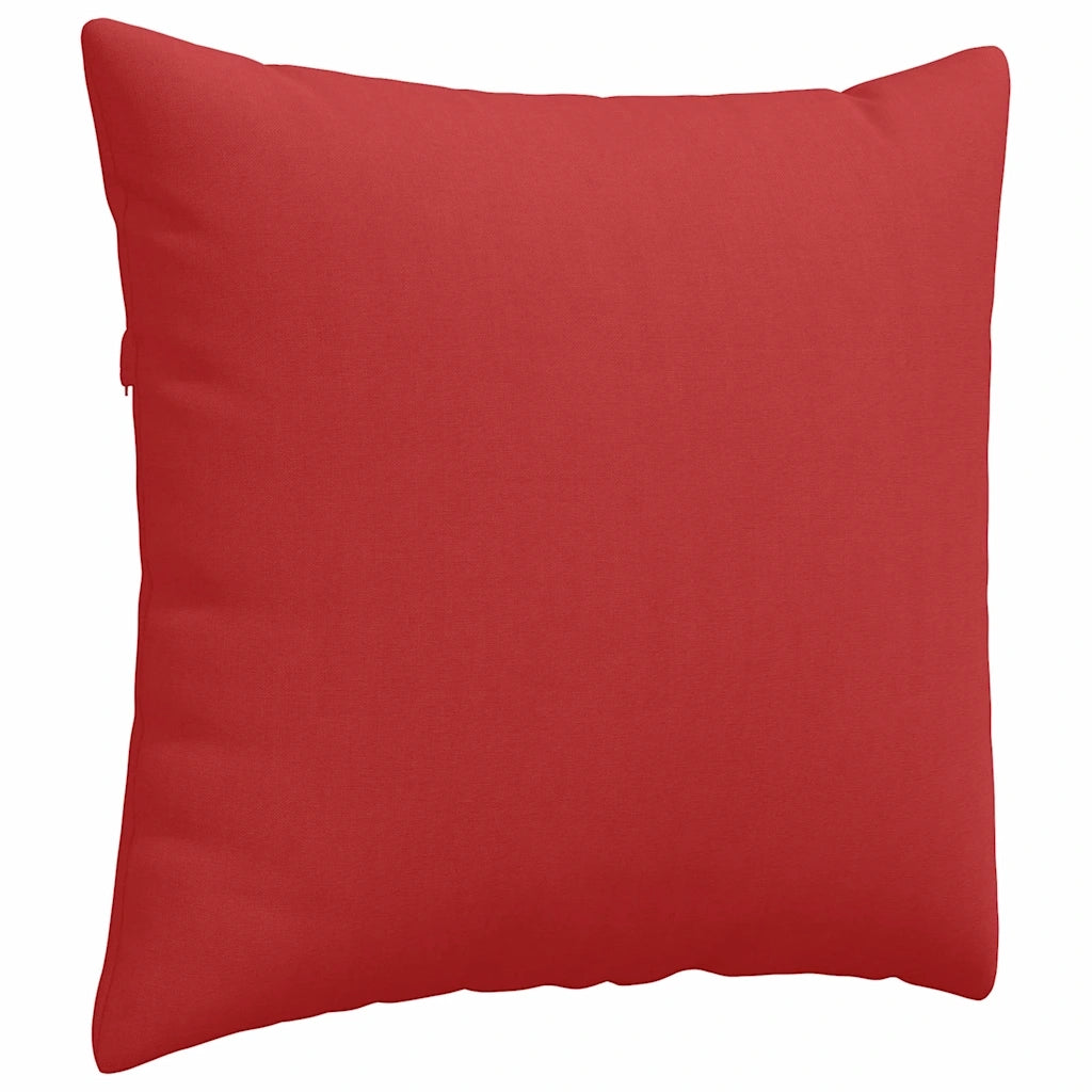 Cuscini da Divano 2 pz | Cuscini per sedie Rosso 50 x 50 cm Tessuto