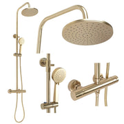 Set Doccia Con Termostato Rea Parot Brushed Gold