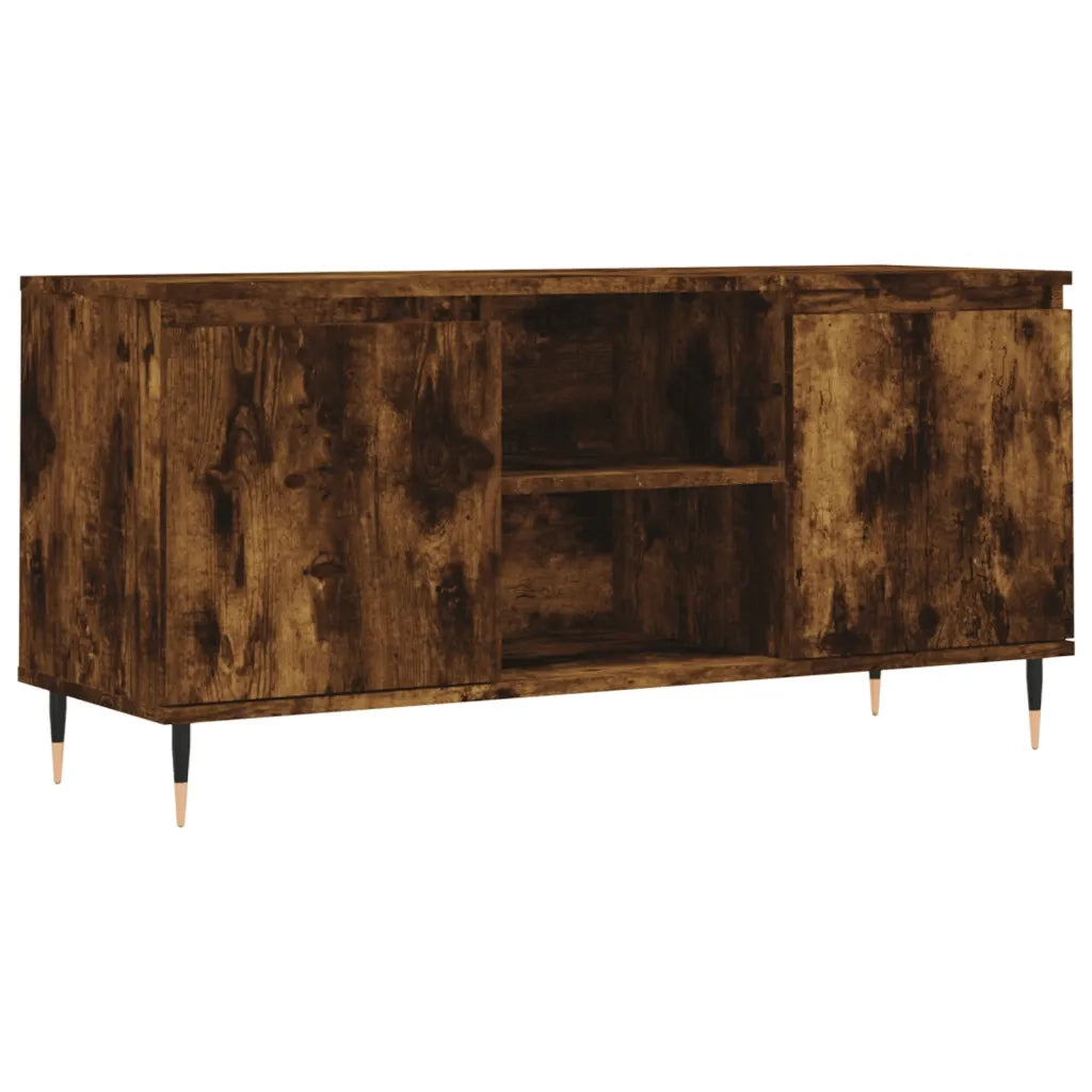 Mobile Porta TV Rovere Fumo 104x35x50 cm in Legno Multistratocod mxl 105968