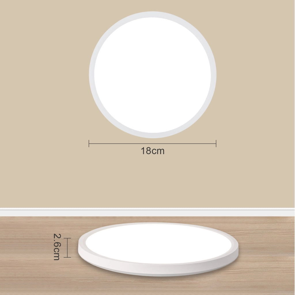 ZMH Lampada da soffitto plafoniera LED bianca minimalista 18 cm per cucina