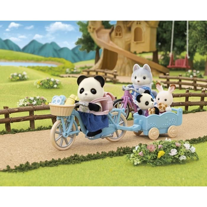 La ragazza Panda, la sua bici e il suo trailer - Famiglie Sylvanian - 5652 - da 3 anni