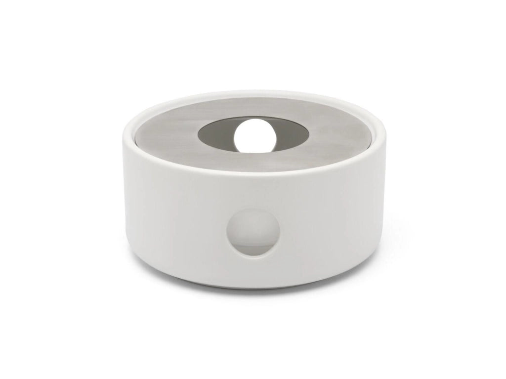 Bredemeijer 142010 Umea Set di teiere 1200 ml con filtro in acciaio inox e scalda te' colore Bianco
