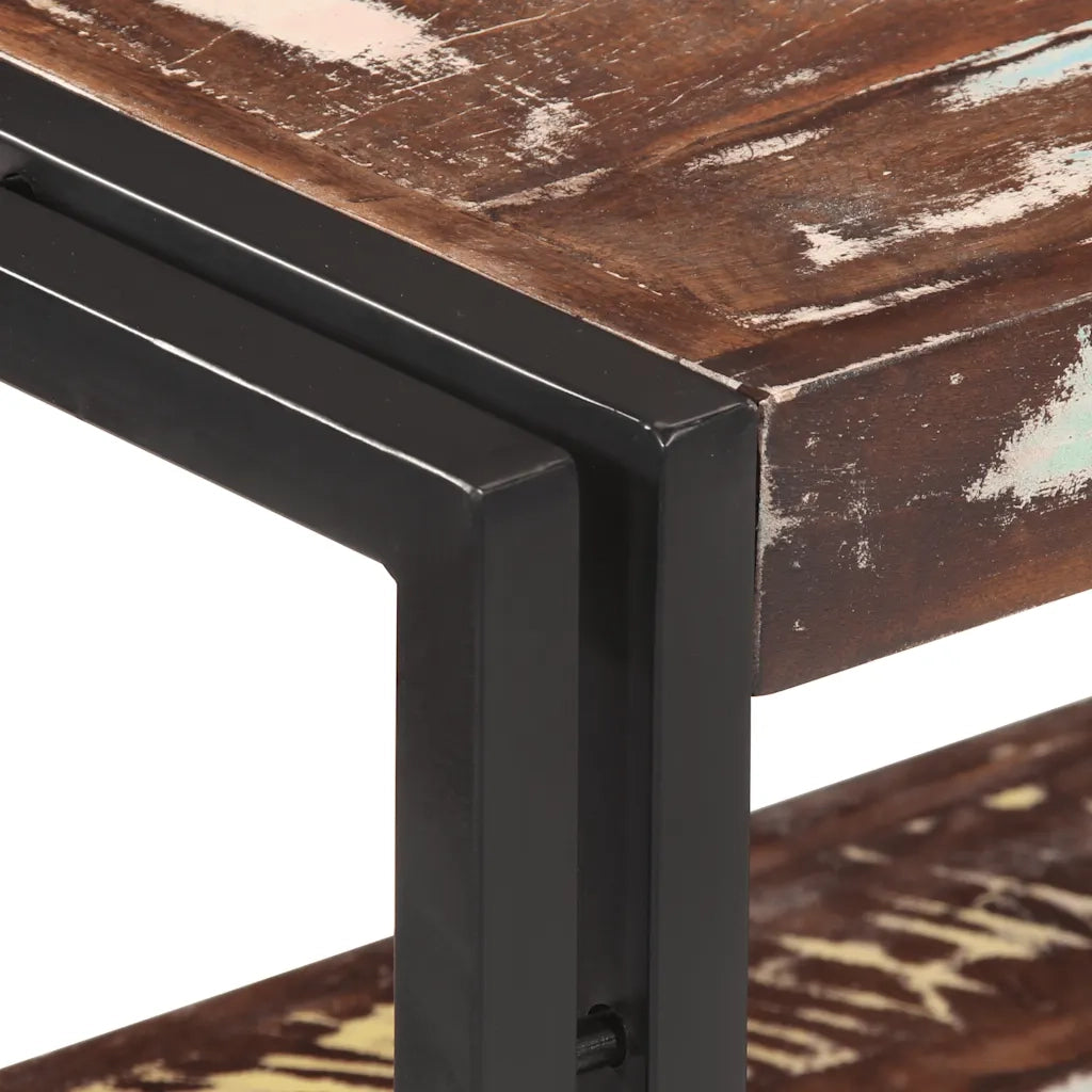 Tavolo Consolle 90x30x75 cm in Legno Massello di Recupero cod mxl 21342