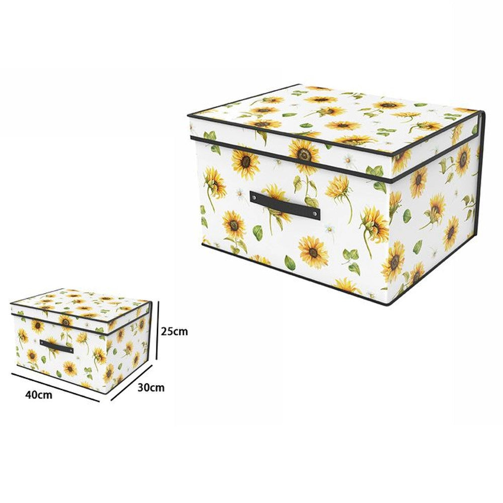 Trade Shop - Box Scatola Salvaspazio Armadio Contenitore Porta Oggetti Organizer 30x40x25 Cm -