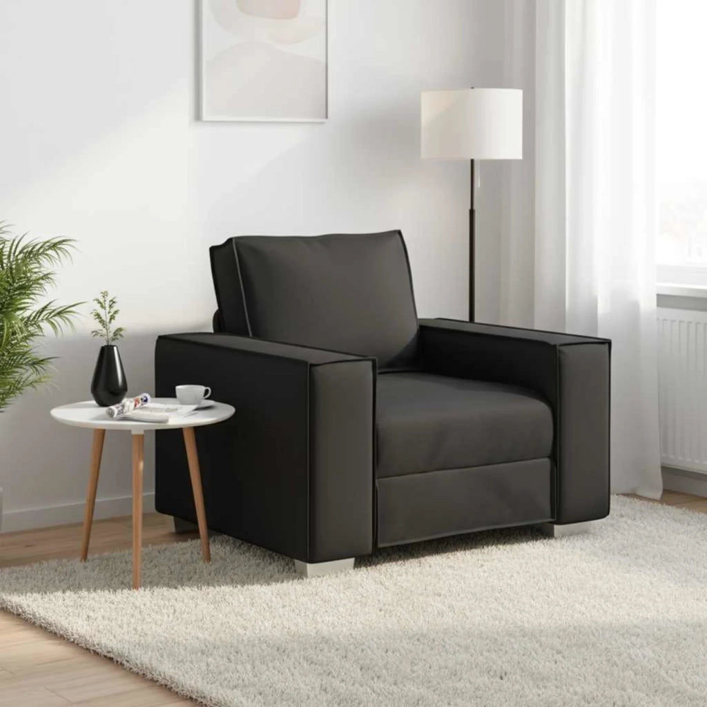 Divano-Sofa-Divanetto Nero 99 x 78 x 84 cm Tessuto