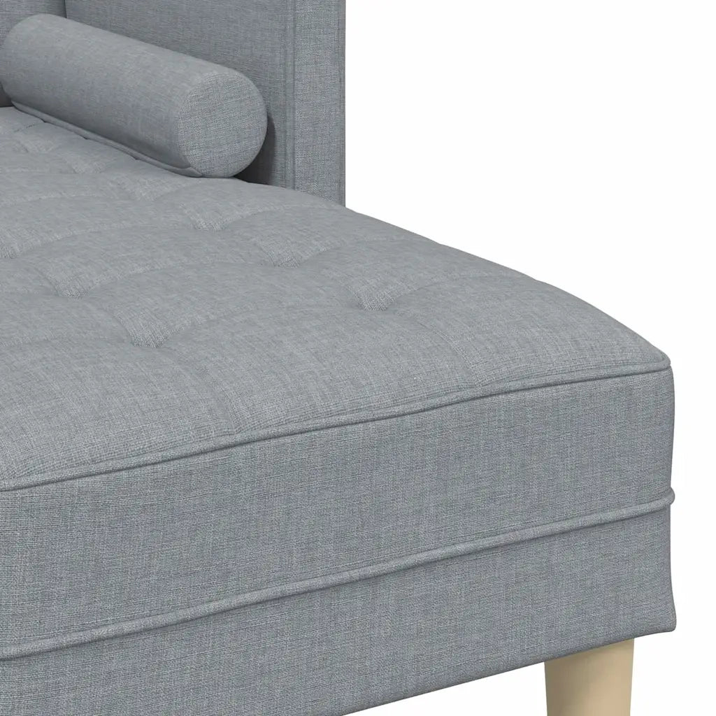 Set di divani con cuscino Grigio chiaro Poliestere 42001913