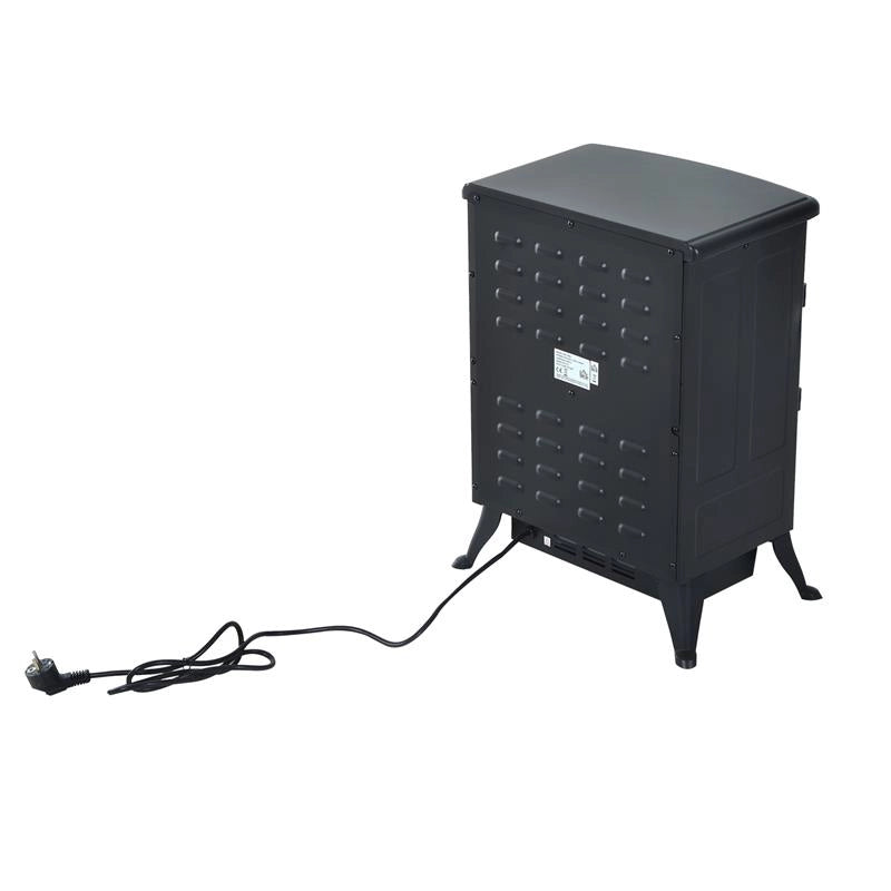 CAMINO ELETTRICO DA TERRA CON EFFETTO FIAMMA POTENZA 950W /1850W 42X28X55CM NERO
