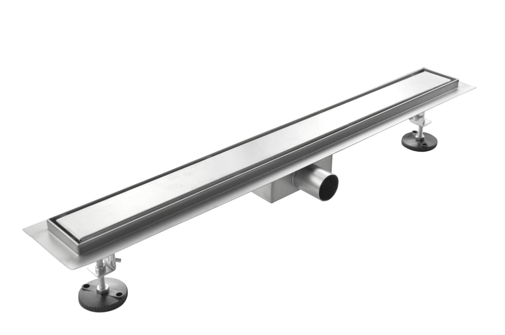 Canalina di scarico, doccia in acciaio inox, ispezionabile, piastrellabile Sicena Pavias 70x7cm (LxP)