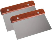 Schrappatore Multifunzionale in Acciaio Inossidabile - 2 Pezzi 16 x 10,7 cm - Spatola da Cucina
