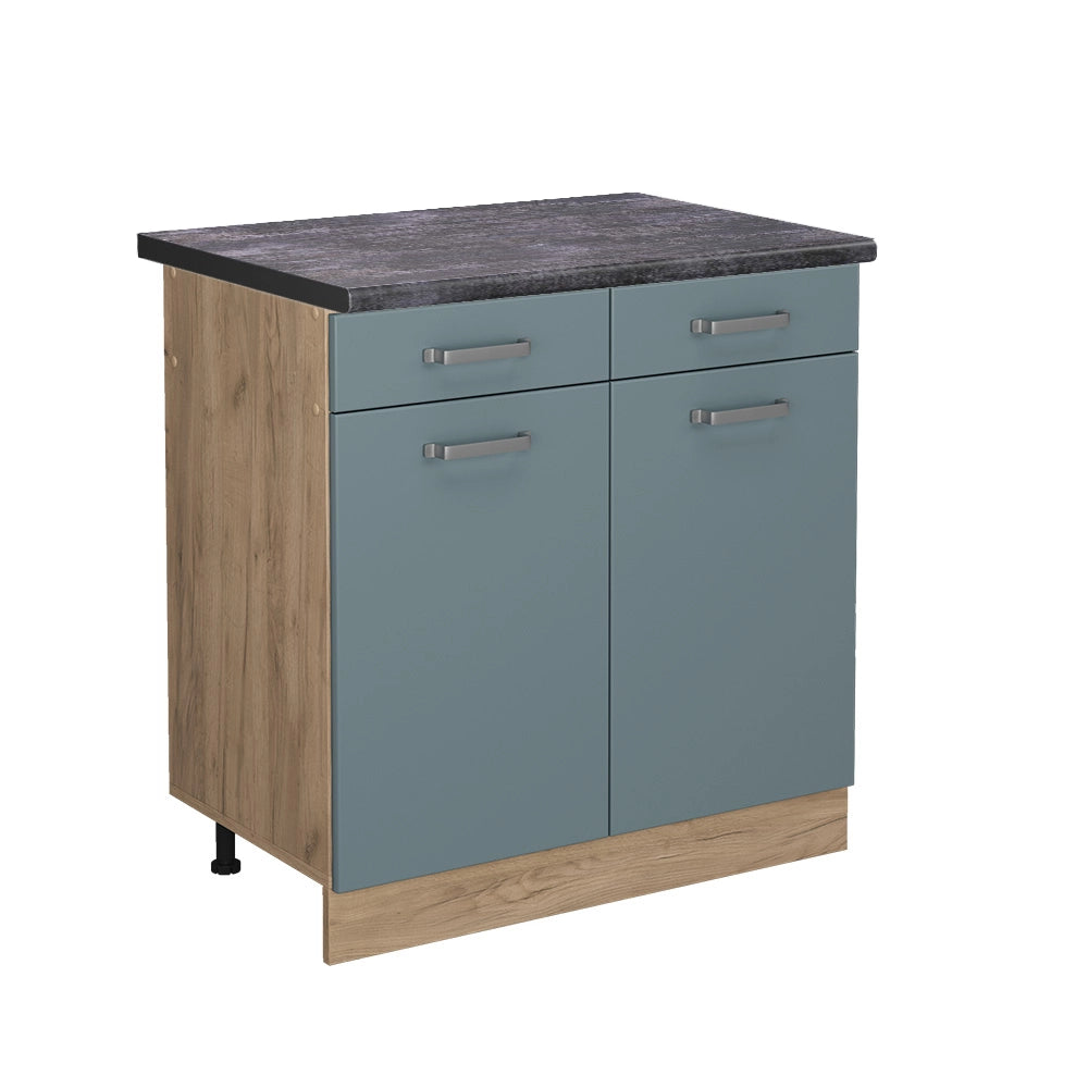 Vicco Mobiletto base per cucina Grigio-blu 80 cm , PL Antracite