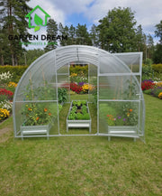 Serra da giardino TITAN 3 x 8 m (24 m²), 4 mm con rivestimento in policarbonato