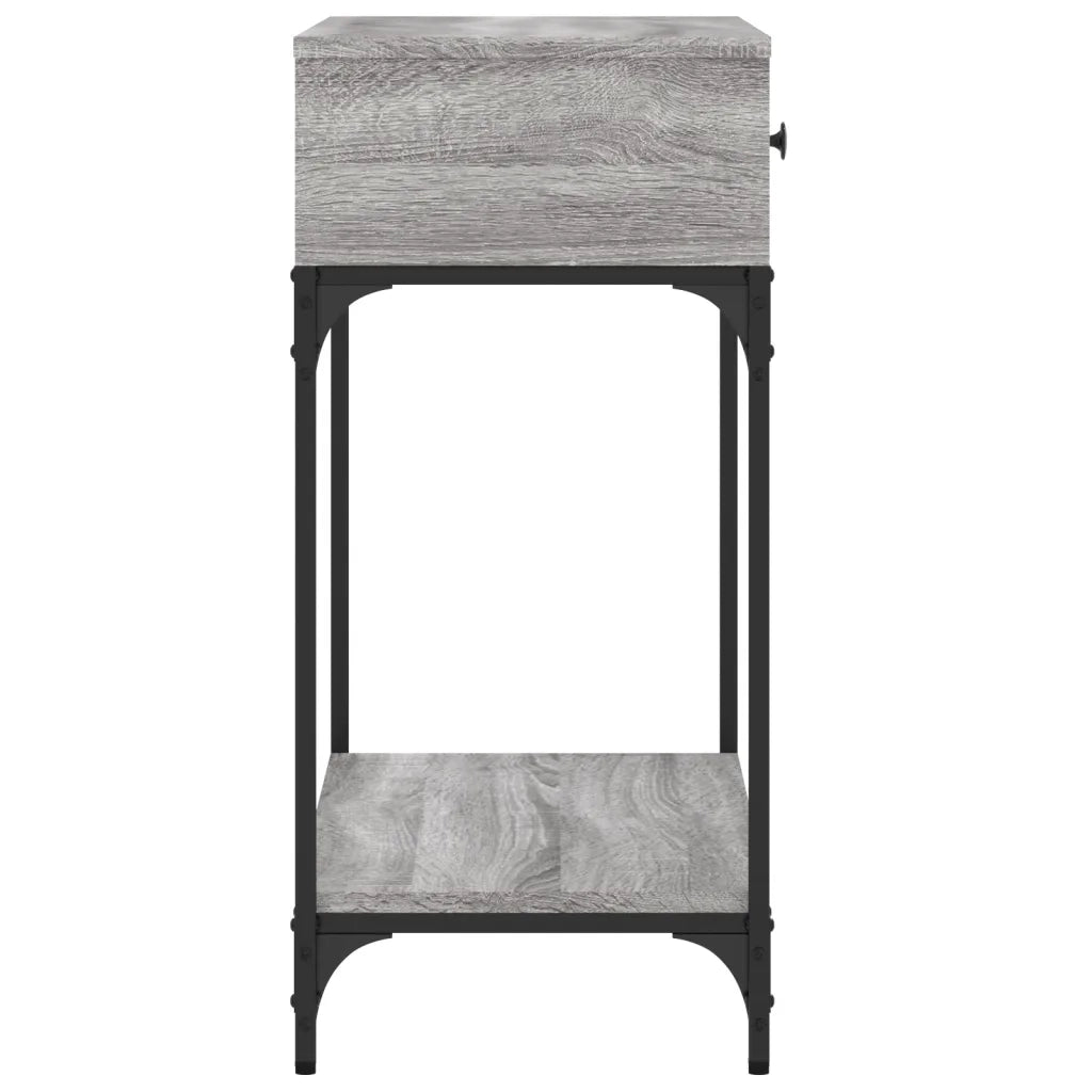Tavolino Consolle-Tavolino da soggiorno-Tavolo Grigio Sonoma 75x34,5x75cm Legno Multistrato 947262