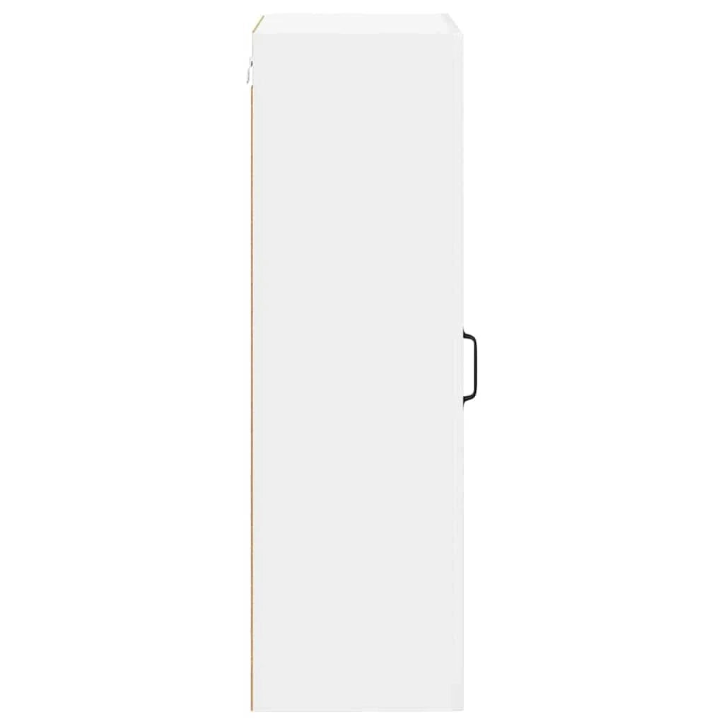 Mobile da cucina rettangolare con pratico contenitore 50 x 31 x 100 cm realizzato in legno composito bianco lucido 02_0054146