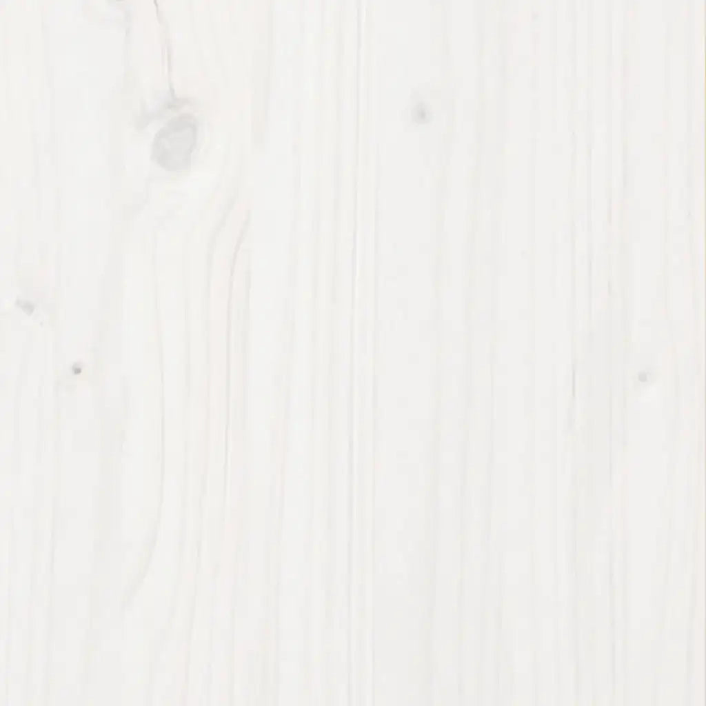Fioriera da Giardino-Vaso da Esterno Bianca 80x80x46 cm Legno Massello di Pino