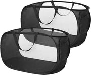 Asciugamani per bagno pieghevoli 36 x 36 x 58 cm di mesh - 2 pezzi per bagno e camera da letto.