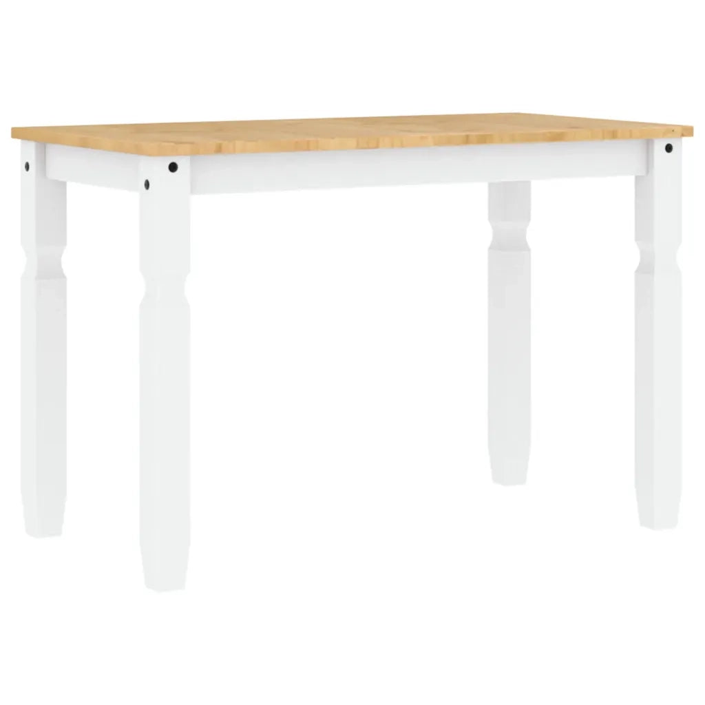 Tavolo da Pranzo Corona 112x60x75 cm in Legno Massello di Pino