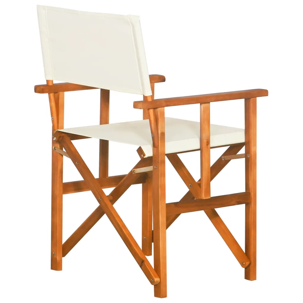 Sedia da Regista in Legno Massello di Acacia