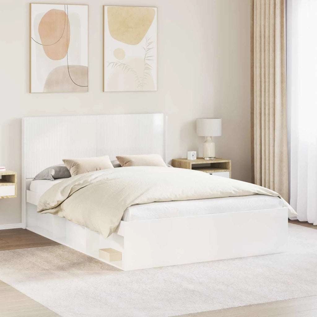 Testiera Letto Bianco Lucido 889579