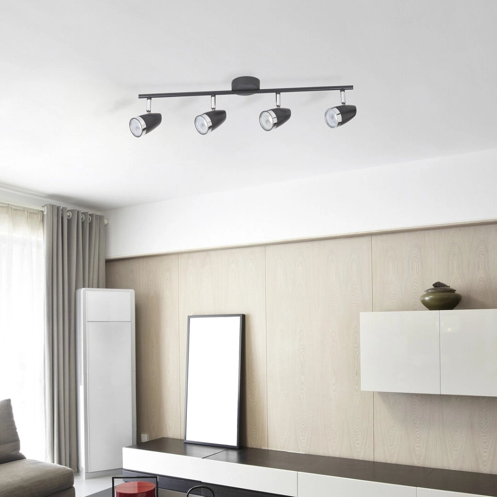 Barra LED Rabalux Karen 6515 antracite 4x4W luce calda