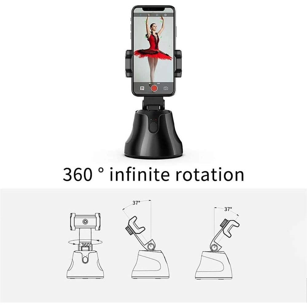 Trade Shop - Supporto Per Cellulare Fotocamera Con Inquadratura Automatica 360° Smart Ai Vlog -