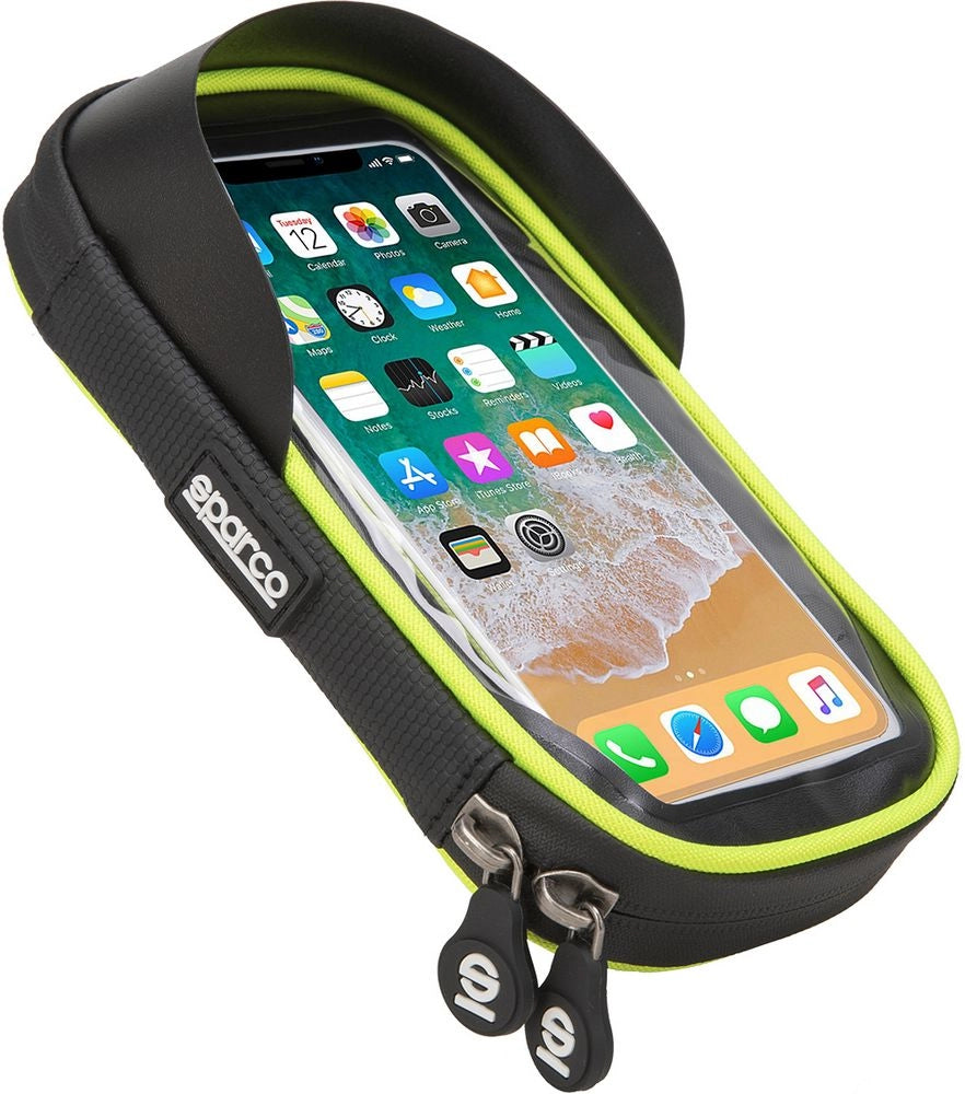 Custodia porta cellulare per bici in microfibra Sparco