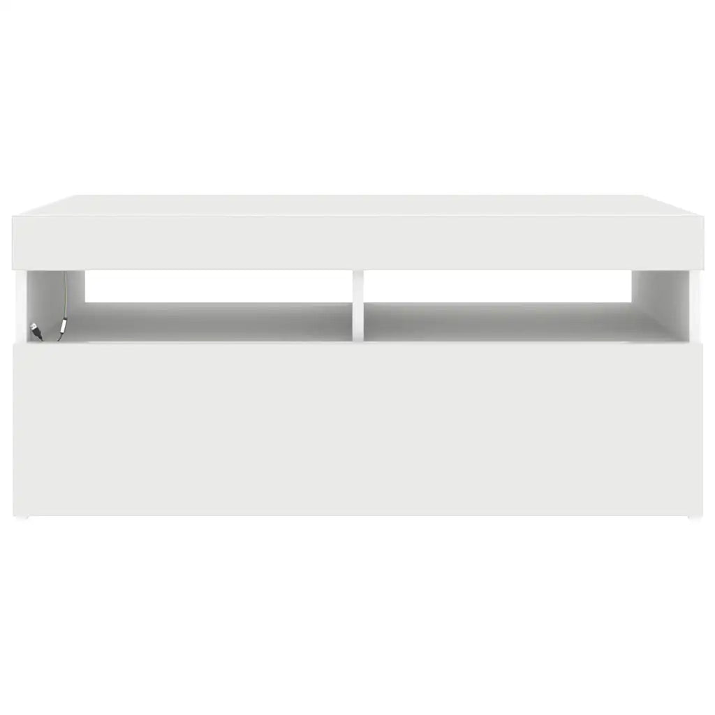 Mobile Porta TV con Luci LED Bianco 90x35x40 cm cod mxl 64212